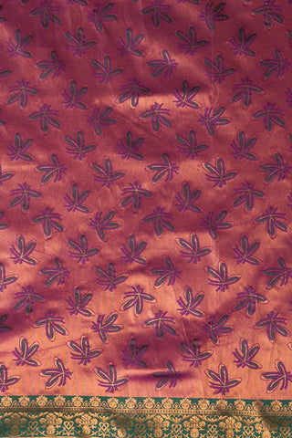 Maroon Banarasi Silk Saree_Kumari Sarees
