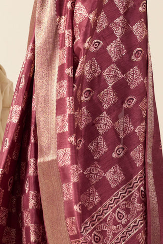 MAROON SOFT DOLA SILK SAREE