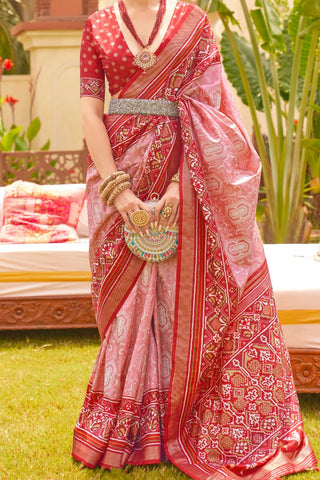 Multi Colour Banarasi Patola Silk Saree