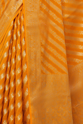 Mustard Pure Georgette Saree_Kumari Sarees
