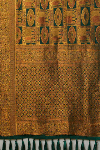 Olive Green Soft Kanjeevaram Silk Saree _Kumari Sarees