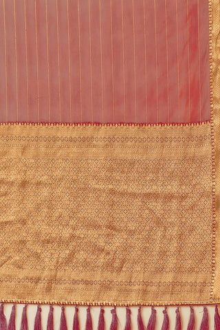 Orange Chiffon Silk Saree_Kumari Sarees