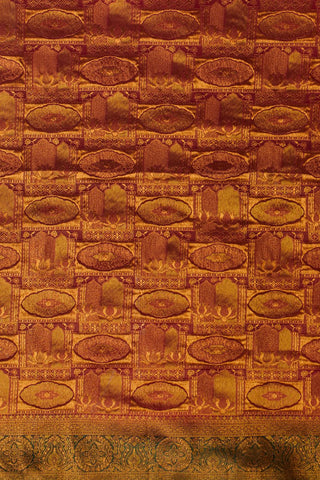 Orange Soft Kanjeevaram Silk Saree_Kumari Sarees