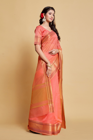 PINK ORGANZA SAREE