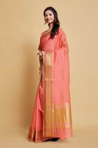 PINK ORGANZA SAREE