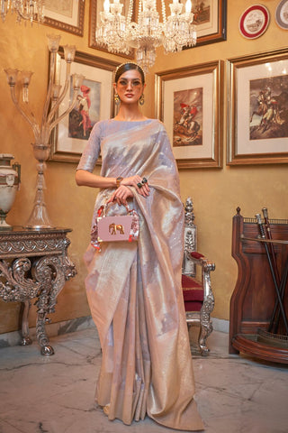 PASTEL PURPLE MODAL SEQUINS VALUE ADDED SILK SAREE