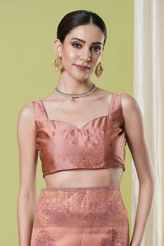 Pink Banarasi Silk Saree