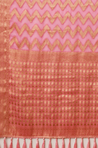 Pink Georgette Silk Saree_Kumari Sarees