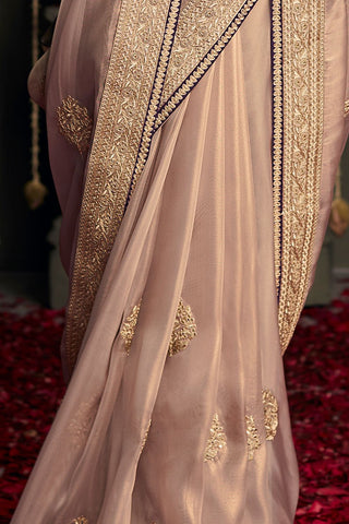 Pink Soft Tissue Silk Saree