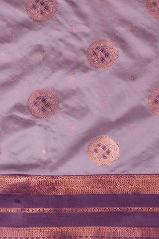Purple Banarasi Silk Saree_Kumari Sarees