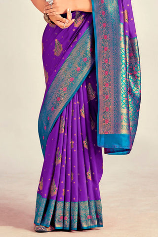 PURPLE SOFT SILK SAREE