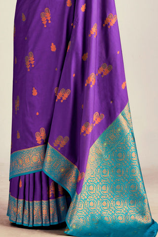 PURPLE SOFT SILK SAREE