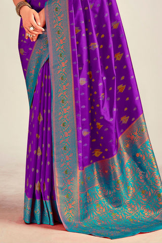 PURPLE SOFT SILK SAREE