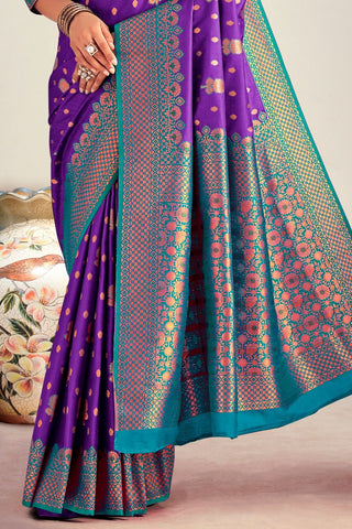 PURPLE SOFT SILK SAREE