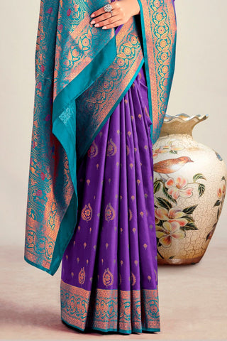 PURPLE SOFT SILK SAREE