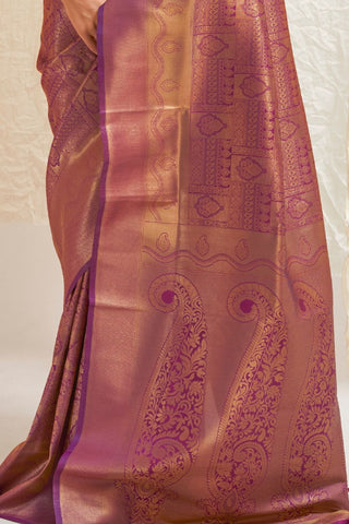 PURPLE KANJEEVARAM HANDLOOM SILK SAREE 