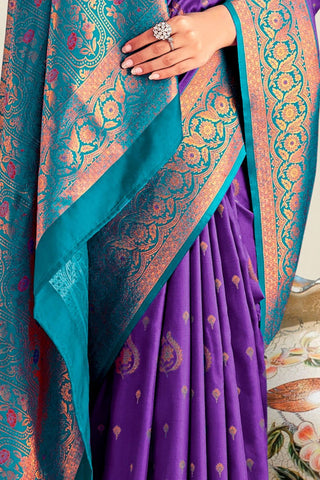 PURPLE SOFT SILK SAREE