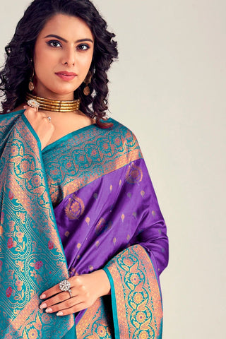 PURPLE SOFT SILK SAREE