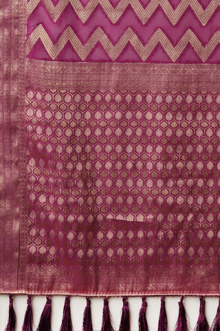 Purple Georgette Silk Saree_Kumari Sarees