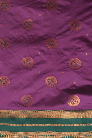 Purple Banarasi Silk Saree_Kumari Sarees