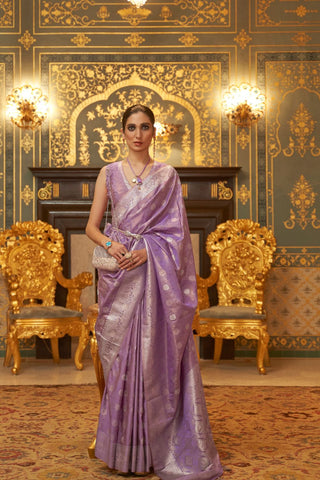 PURPLE KANJEEVARAM HANDLOOM SILK SAREE