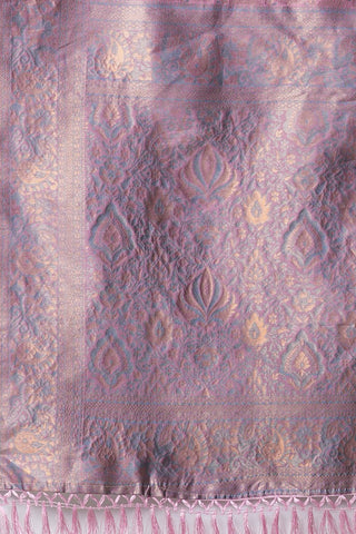 Purple Banarasi Silk Saree