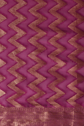 Purple Georgette Silk Saree_Kumari Sarees