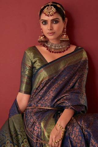 PURPLE SOFT KANJEEVARAM SILK SAREES