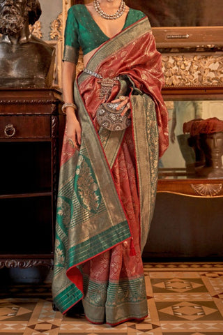 Red Banarasi Patola Silk Saree