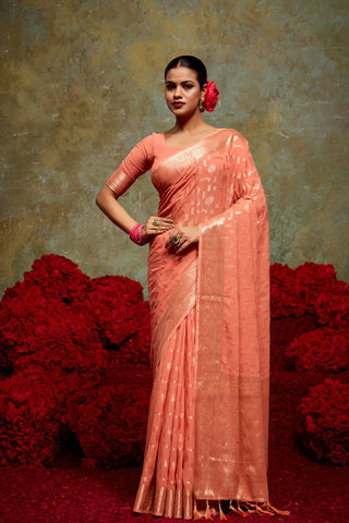 Red Georgette Silk Saree_umari Sarees