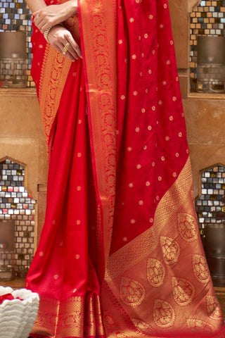 Red Pure Kanjeevaram Silk Saree