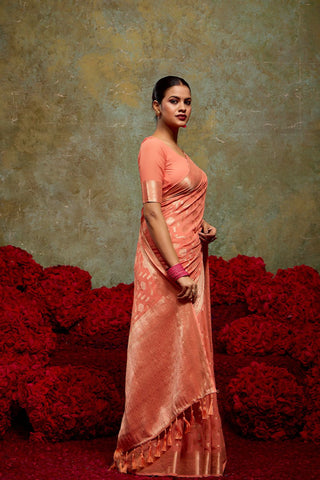 Red Georgette Silk Saree_umari Sarees