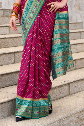 Red Soft Banarasi Silk Saree