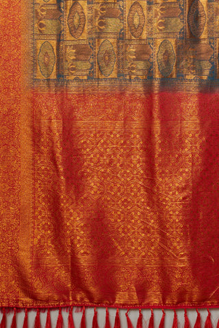 Red Soft Kanjeevaram Silk Saree_Kumari Sarees