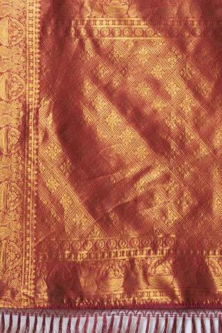Red Banarasi Silk Saree_Kumari Sarees