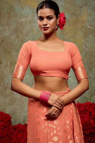 Red Georgette Silk Saree_umari Sarees