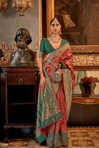 Red Banarasi Patola Silk Saree