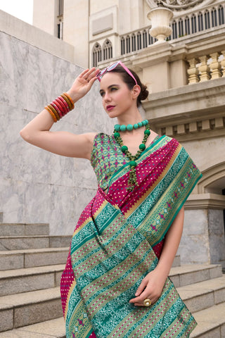 Red Soft Banarasi Silk Saree