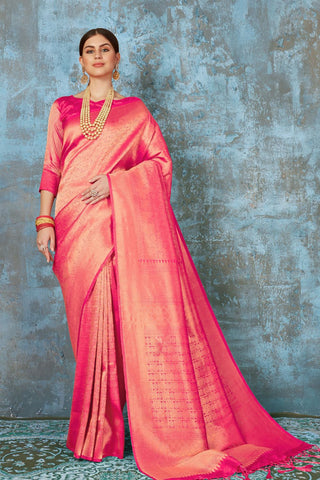 RED KANJEEVARAM HANDLOOM SILK SAREE 