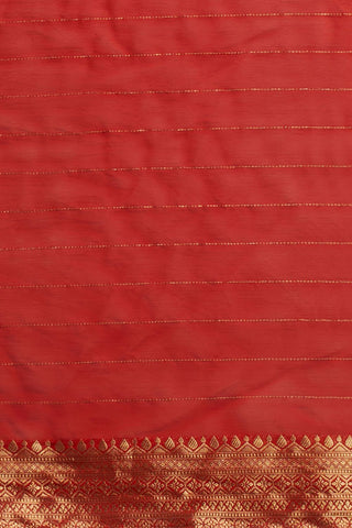 Red Chiffon Silk Saree_Kumari Sarees