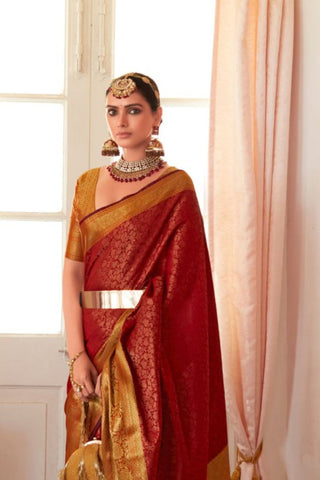 RED SOFT KANJEEVARAM SILK SAREES