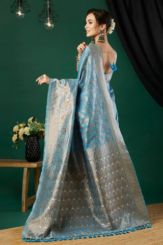 Green Soft Linen Cotton Saree_Kumari Sarees