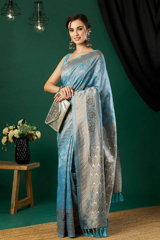 Green Soft Linen Cotton Saree_Kumari Sarees