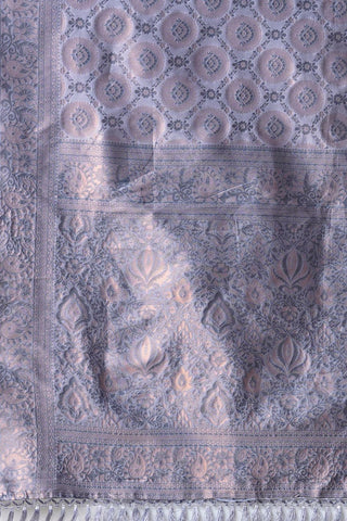 Grey Banarasi Silk Saree_Kumari Sarees