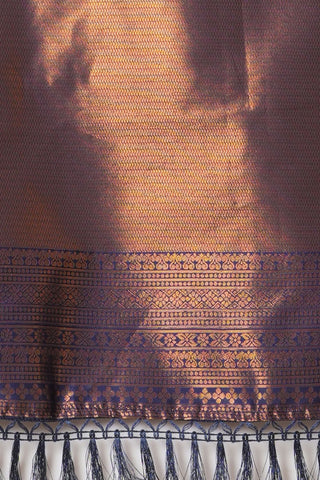 Orange Banarasi Silk Saree