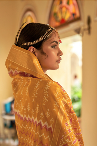 YELLOW BANARASI PATOLA SILK SAREE