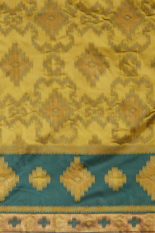 Yellow & Green Banarasi Silk Saree