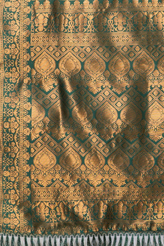 Yellow Banarasi Silk Saree_Kumari Sarees