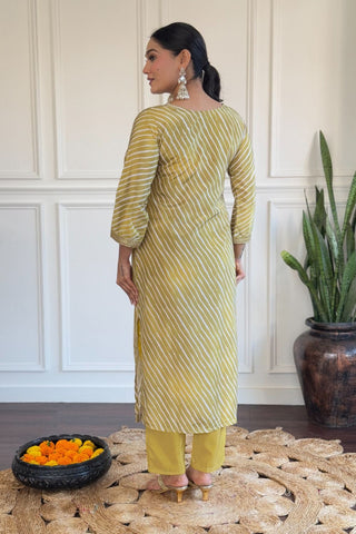 Yellow Organza Viscose Embroidery Kurta Set_Kumari Sarees