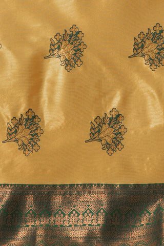 Yellow Banarasi Silk Saree_Kumari Sarees